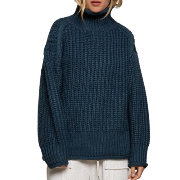 LOOSE FIT CHUNKY KNIT SWEATER/JUMPER - Picture 1 of 7